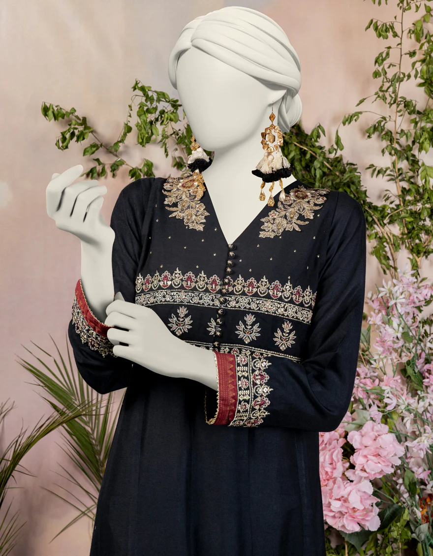 BLACK KHADDI KURTI | JJLK-S-JPWS-24-3026 FB/GOTTA VINTAGE-05 - Image 3