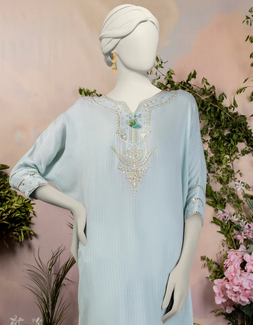 BLUE TEXTURED KURTI | JJLK-S-JPWS-24-3028 FB/PEARL-2 - Image 3