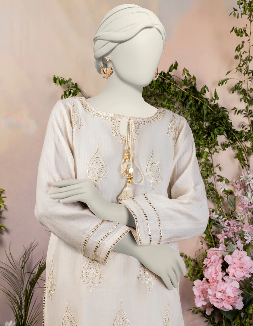 WHITE TEXTURED KURTI | JJLK-S-JPWS-24-3031 FB/PEARL-5 - Image 3