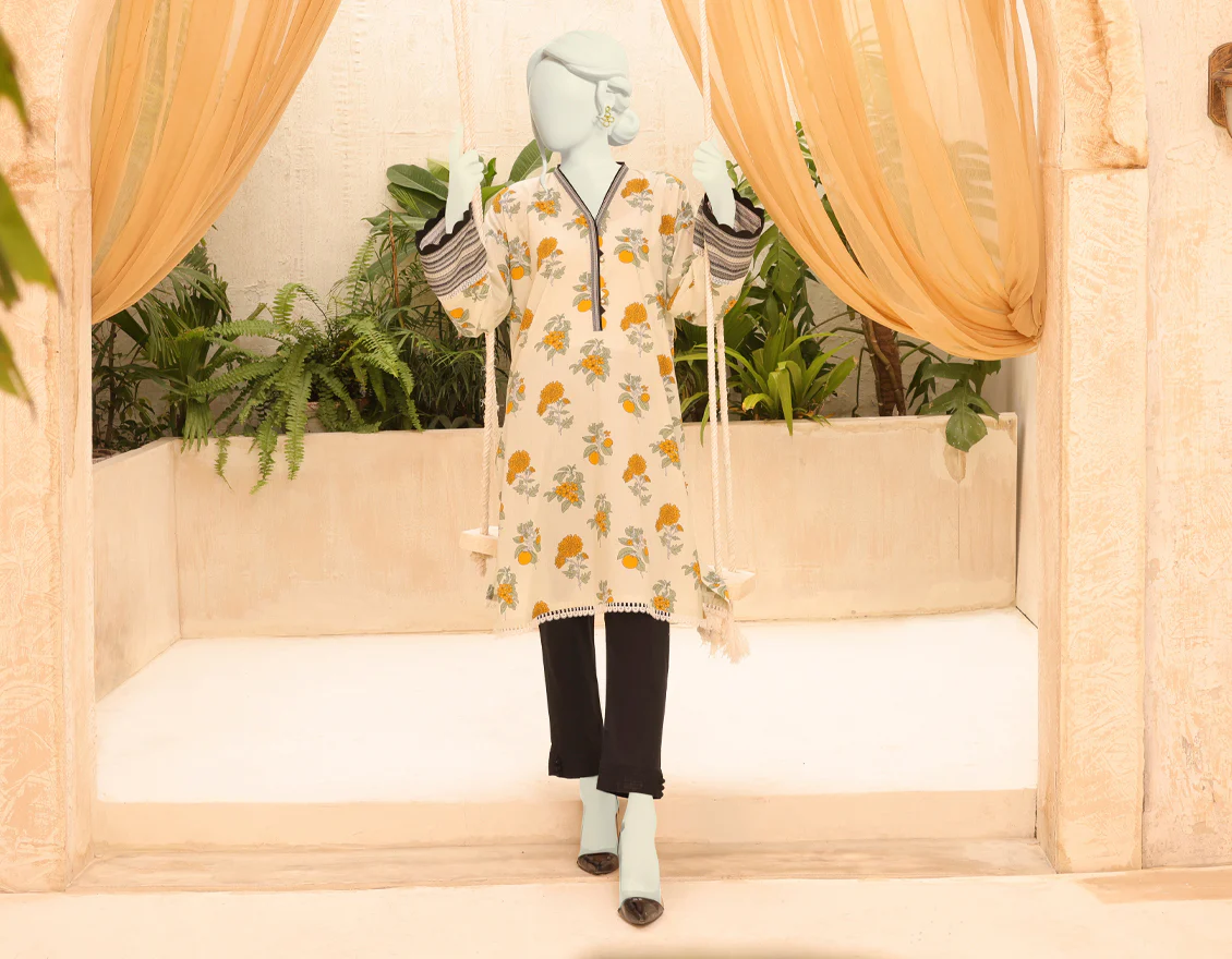 OFF WHITE CAMBRIC KURTI | JJLK-S-JPWS-US-22-3002 FB/NATALIE - Image 5