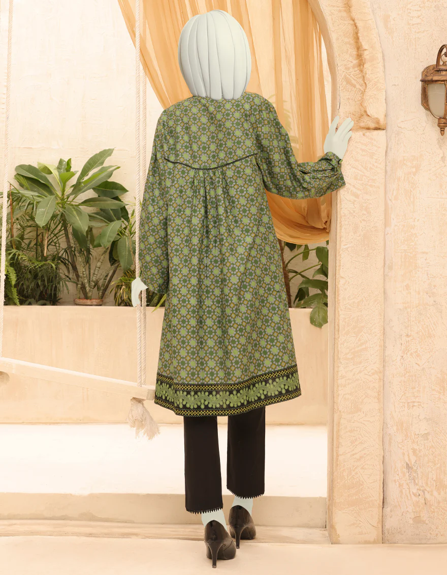 GREEN CAMBRIC KURTI | JJLK-S-JPWS-US-22-3005 FB/MICHELLE - Image 2