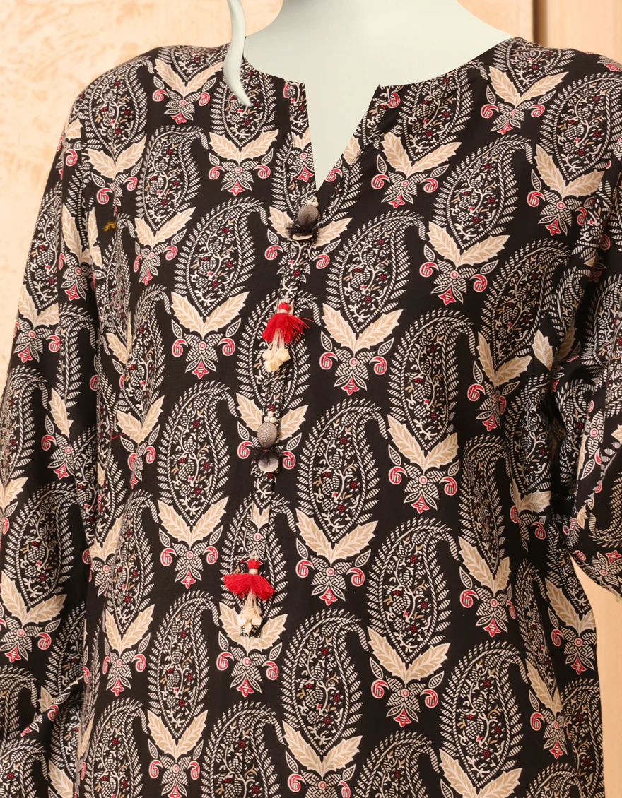 BLACK CAMBRIC KURTI | JJLK-S-JPWS-US-22-3006 FB/LYDIE - Image 2