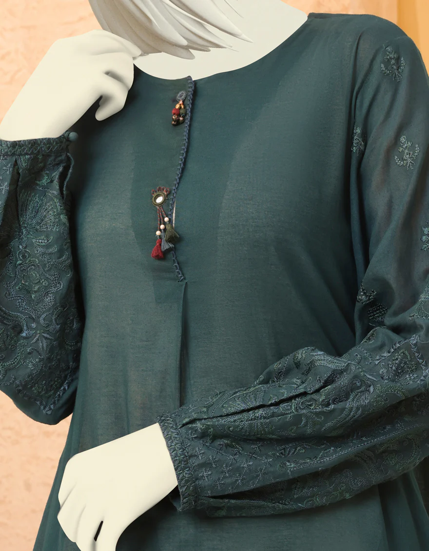 TEAL LAWN KURTI | JJLK-S-JPWS-US-22-3010 FB/STROM WATCH - Image 2