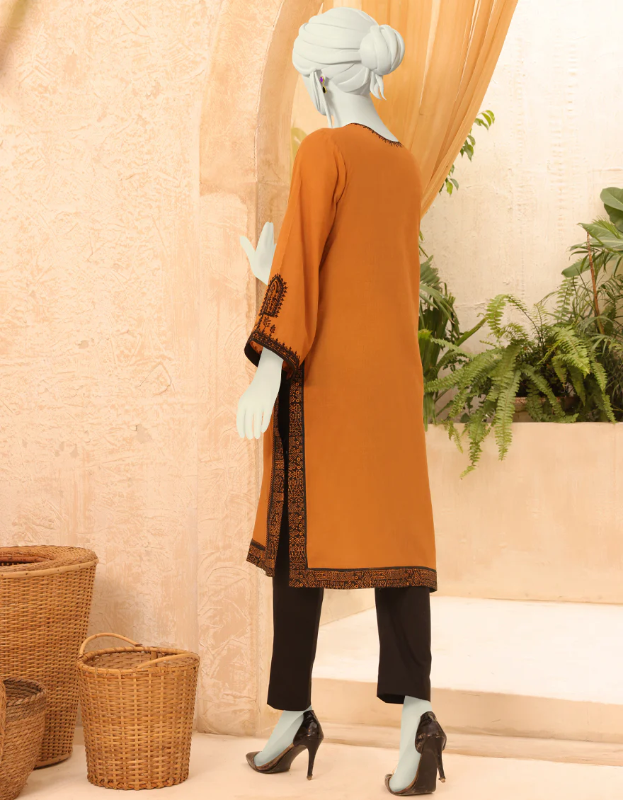OCHER LAWN KURTI | JJLK-S-JPWS-US-22-3012 FB/GOLDEN BAY - Image 2
