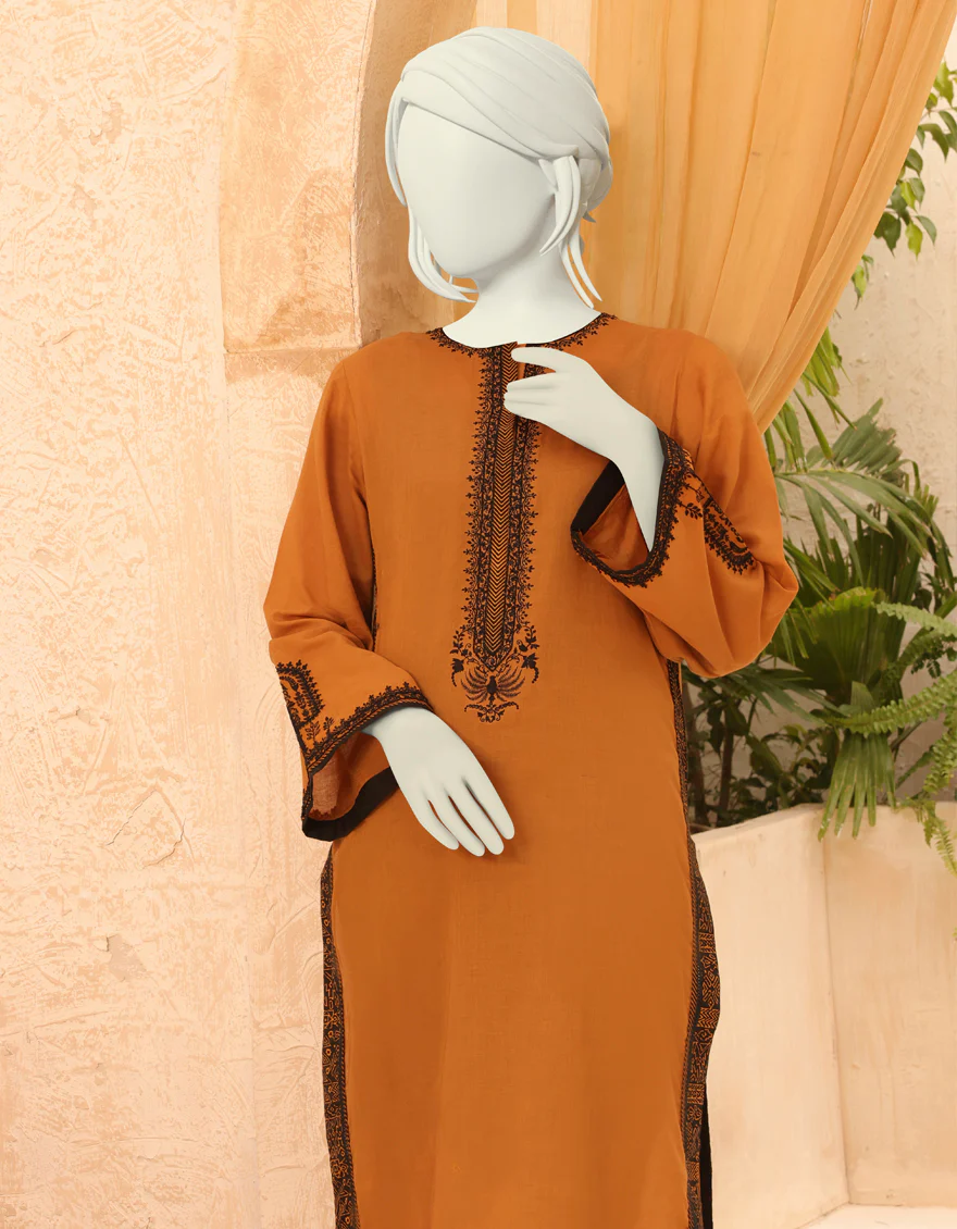 OCHER LAWN KURTI | JJLK-S-JPWS-US-22-3012 FB/GOLDEN BAY - Image 4