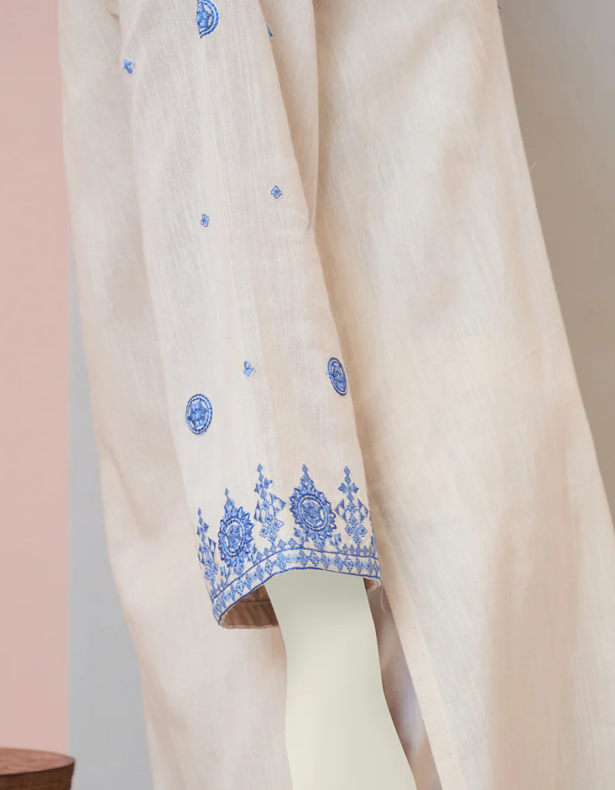 OFF WHITE DYED KURTI | JJLK-S-JPWS-US-23-3007 FB/BLUE HUES-3 - Image 3
