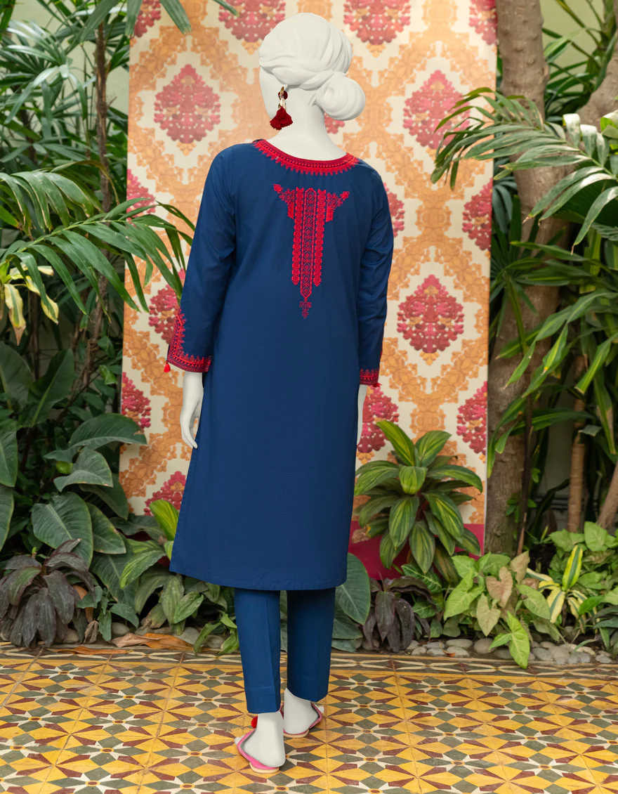BLUE LAWN KURTI | JJLK-S-JSS-24-335 FB/DOOCHI-03 - Image 2