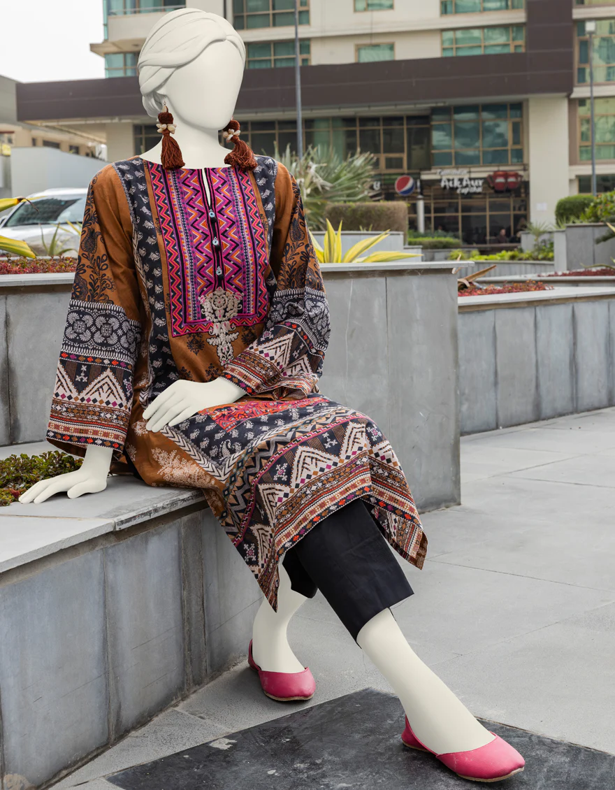BROWN TEXTURED KURTI | JJLK-S-JSS-24-403 FB - Image 3