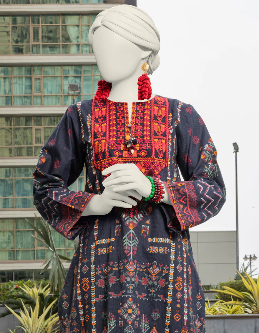 BLACK TEXTURED KURTI | JJLK-S-JSS-24-404 FB - Image 2