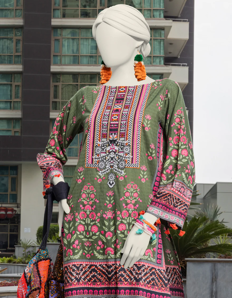 GREEN LAWN KURTI | JJLK-S-JSS-24-405 FB - Image 2