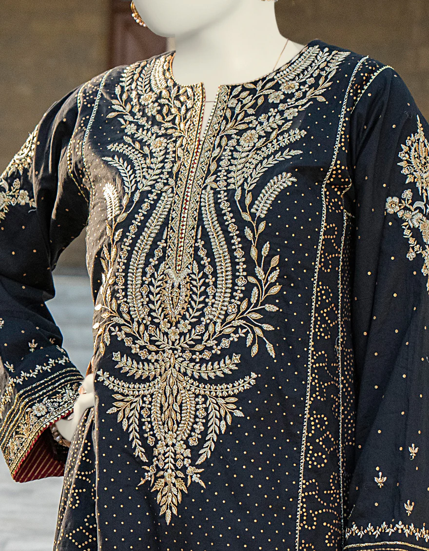 BLACK PAPER COTTON KURTI | JJLK-S-JSS-24-420 FB/ELFESYA-01 JH-291 - Image 3