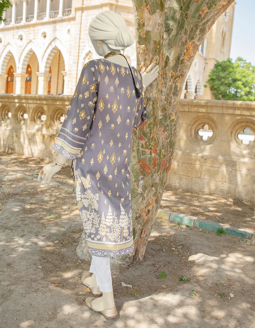 GREY LAWN KURTI | JJLK-S-JSS-24-430 FB/NEON TRADTIONAL-5 - Image 2