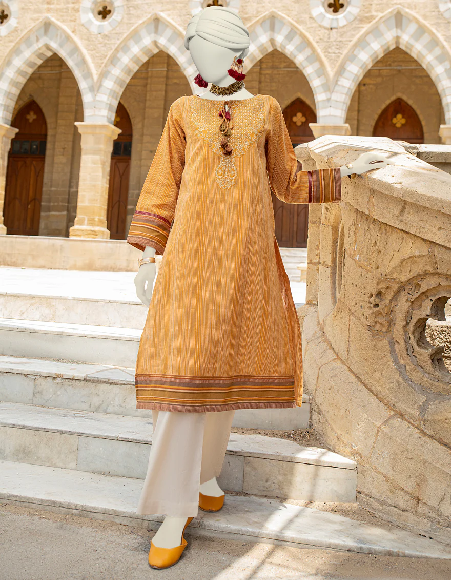 BROWN COTTON JACQUARD KURTI | JJLK-S-JSS-24-439 FB/SUSSI-04