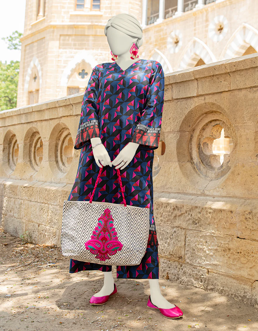 MULTICOLOR LAWN KURTI | JJLK-S-JSS-24-443 FB/ESSENTIALS-14 - Image 3