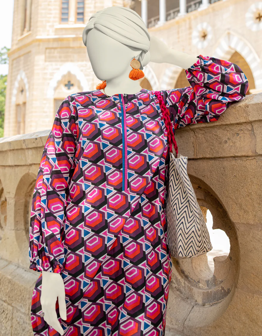 PINK LAWN KURTI | JJLK-S-JSS-24-444 FB/ESSENTIALS-15 - Image 2