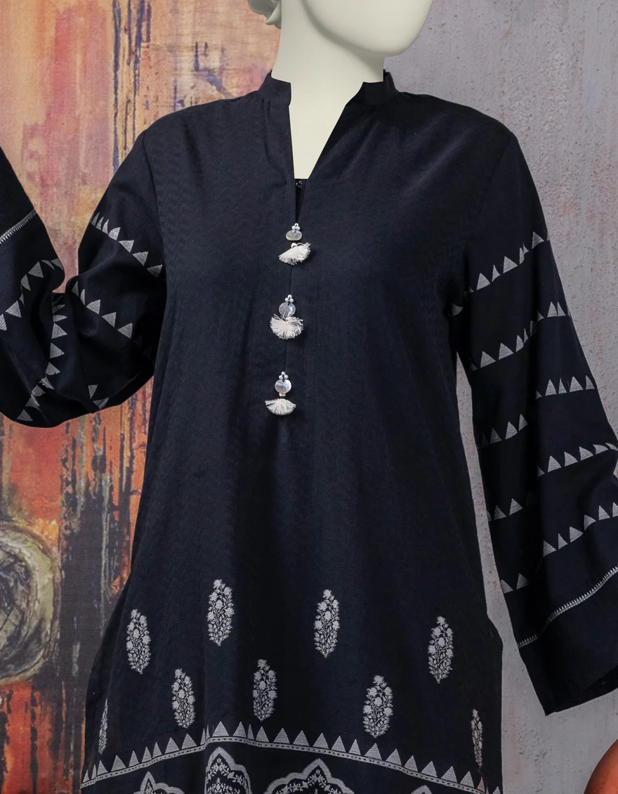 BLACK KHADDI KURTI | JJLK-S-JSS-24-462 FB - Image 2