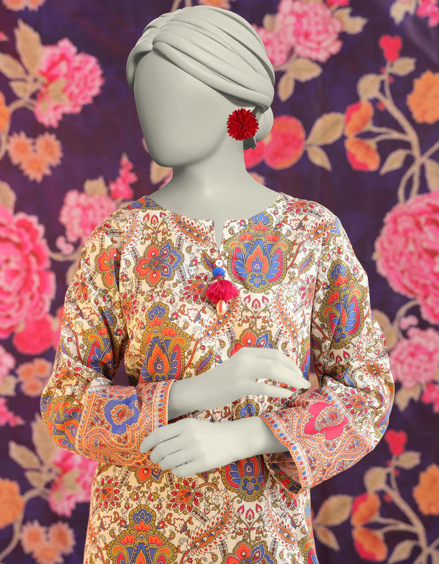 MULTICOLOR LAWN KURTI | JJLK-S-JSS-25-302 FB/ESSENTIALS-02 - Image 2