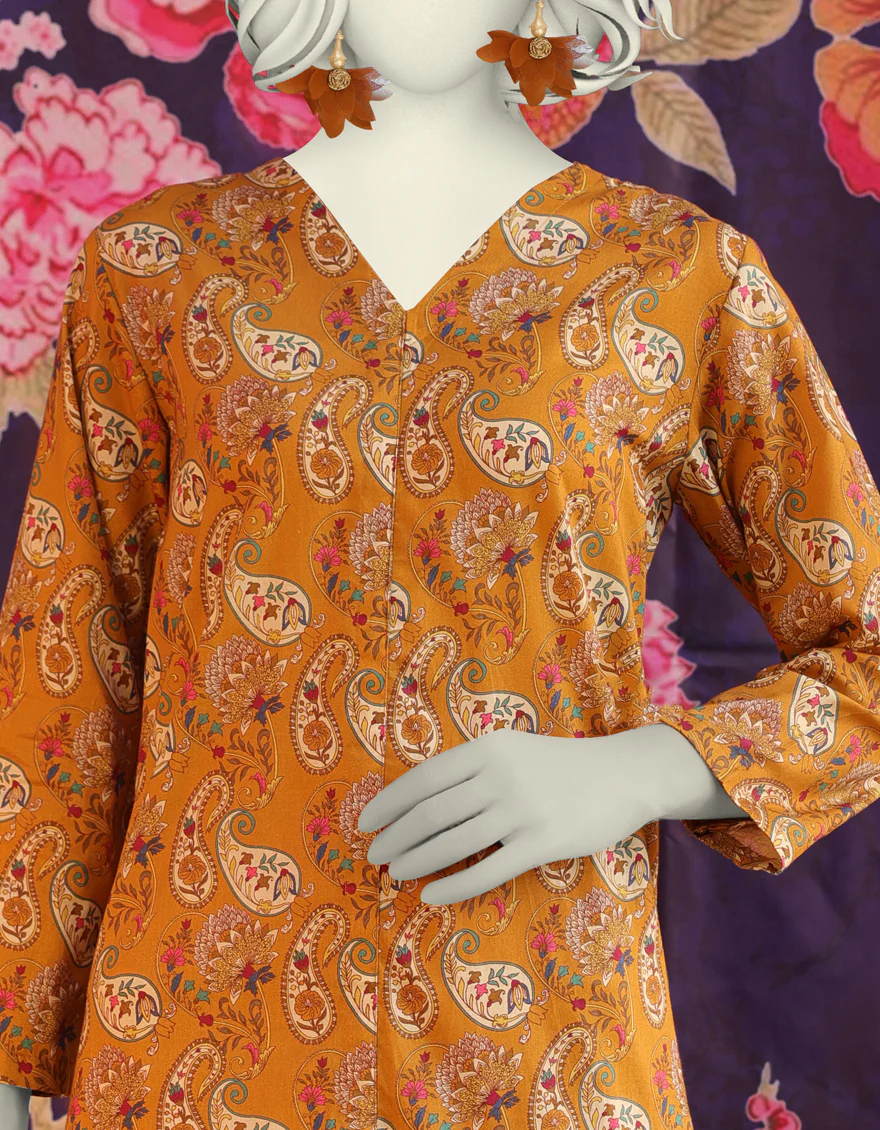 MUSTARD LAWN KURTI | JJLK-S-JSS-25-306 FB/ESSENTIAL-06 - Image 3