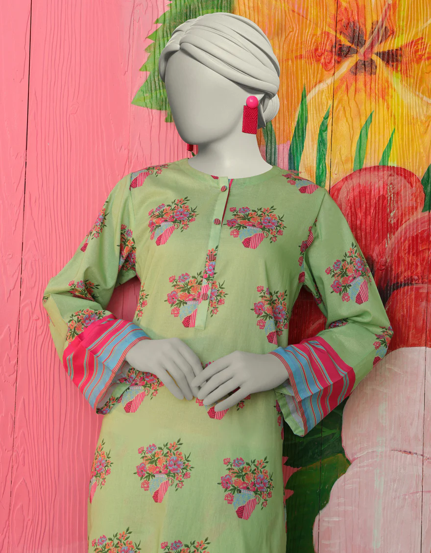 GREEN LAWN KURTI | JJLK-S-JSS-25-308 FB/ESSENTIALS-08 - Image 2