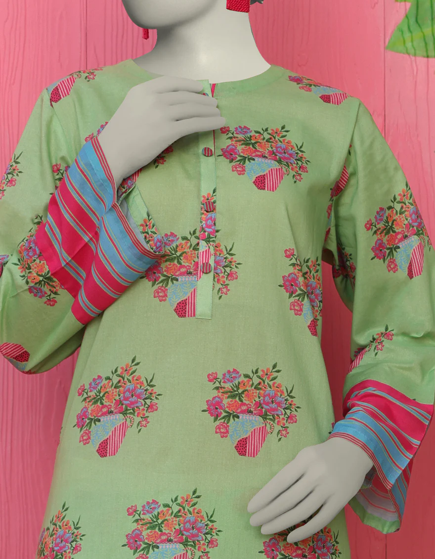GREEN LAWN KURTI | JJLK-S-JSS-25-308 FB/ESSENTIALS-08 - Image 3