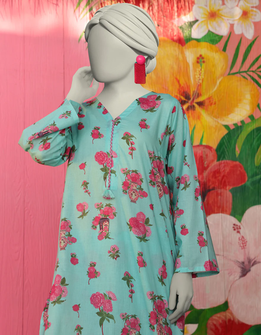 GREEN LAWN KURTI | JJLK-S-JSS-25-310 FB/ESSENTIALS-10 - Image 2