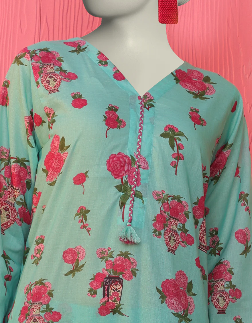 GREEN LAWN KURTI | JJLK-S-JSS-25-310 FB/ESSENTIALS-10 - Image 3