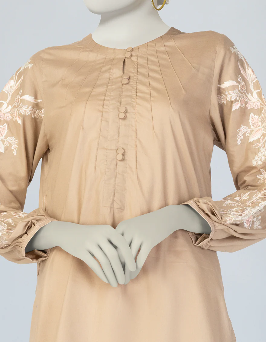 BEIGE LAWN KURTI | JJLK-S-JSS-25-375 FB - Image 3