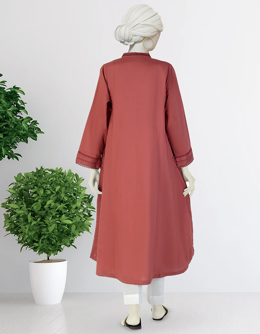RUST LAWN KURTI | JJLK-S-JSS-25-378 FB - Image 2
