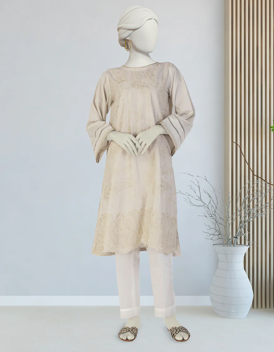 BEIGE LAWN KURTI | JJLK-S-JSS-25-382 FB/JEWEL TONES-02