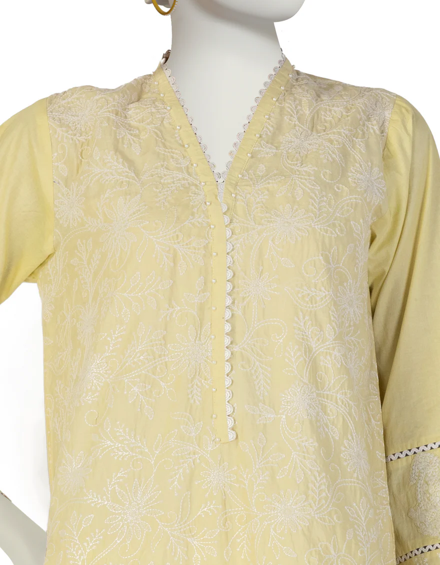 YELLOW LAWN KURTI | JJLK-S-JSS-25-387 FB - Image 3