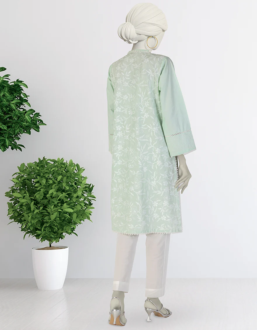 GREEN LAWN KURTI | JJLK-S-JSS-25-388 FB - Image 2