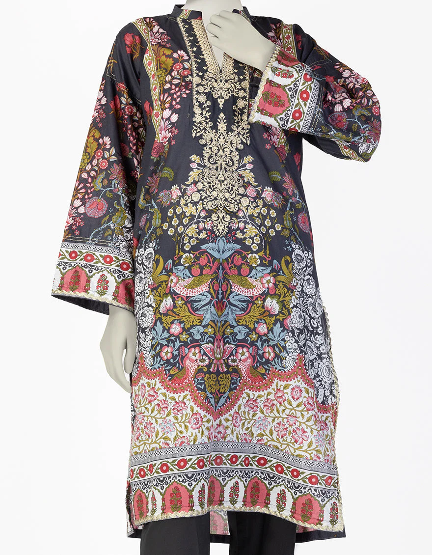 MULTICOLOR LAWN KURTI | JJLK-S-JSS-25-405 FB/ROYAL TAPESTRY-1 - Image 3