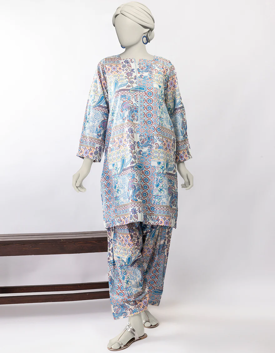 MULTICOLOR LAWN KURTI | JJLK-S-JSS-25-409 FB