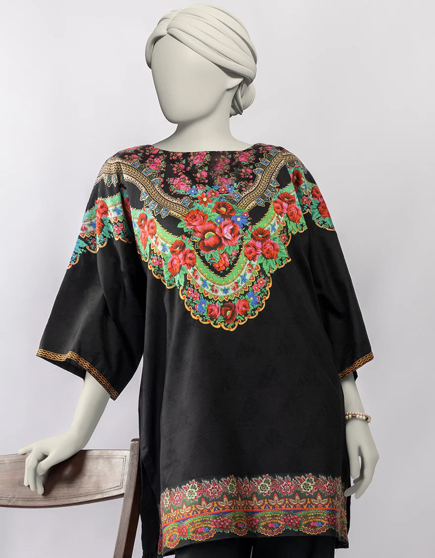BLACK DOBBY KURTI | JJLK-S-JSS-25-433 FB - Image 2