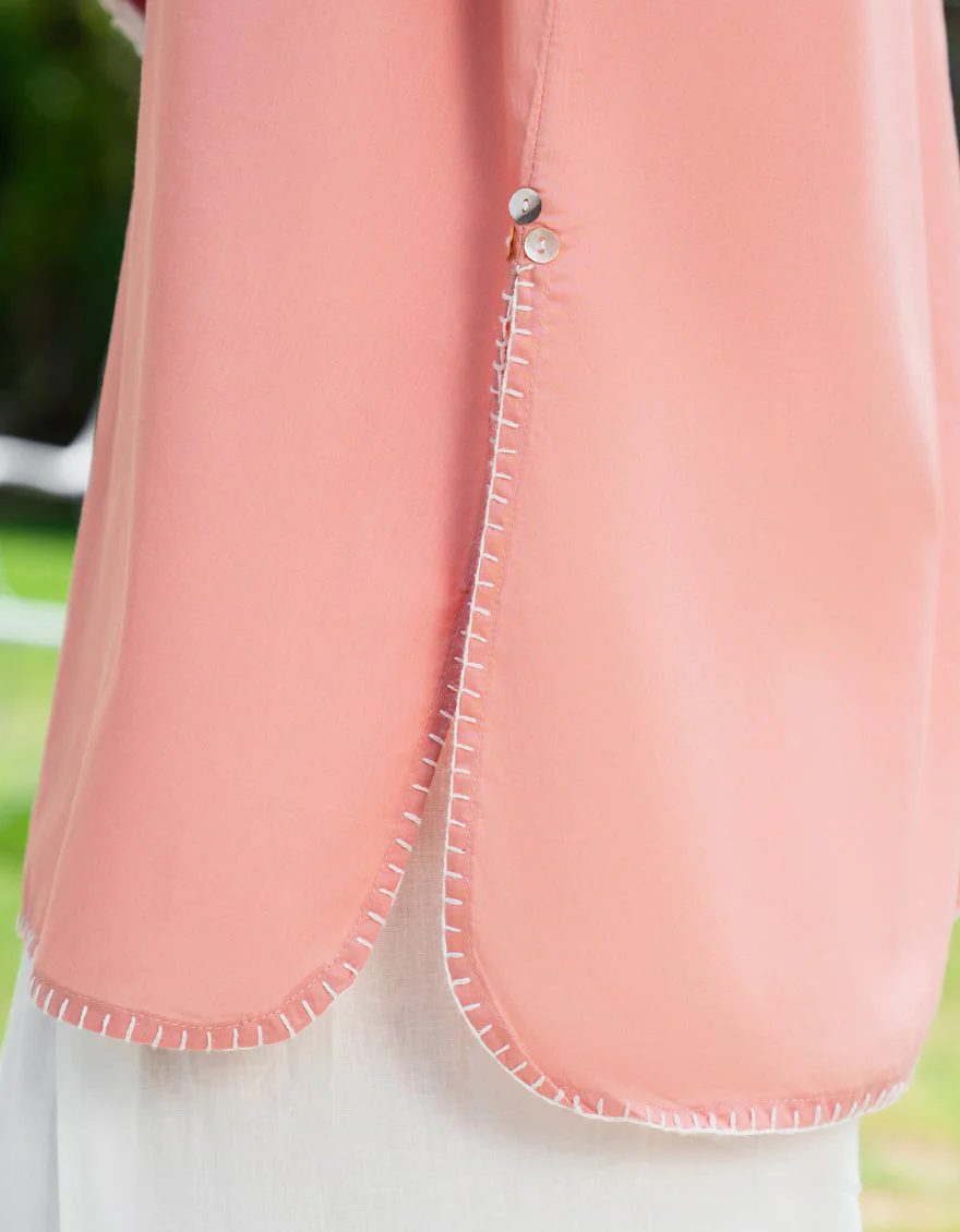 PEACH LAWN KURTI | JJLK-S-JSS-25-436 FB - Image 3