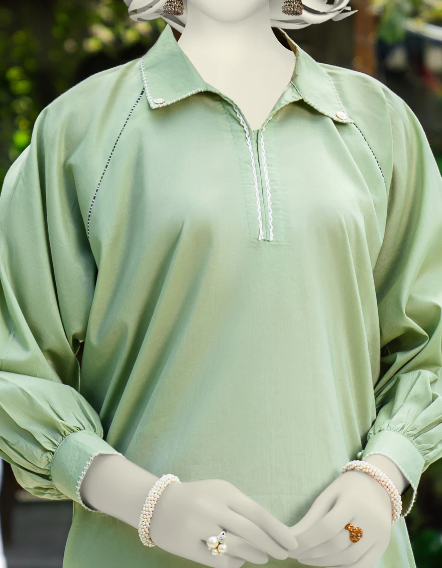 GREEN LAWN KURTI | JJLK-S-JSS-25-437 FB - Image 3