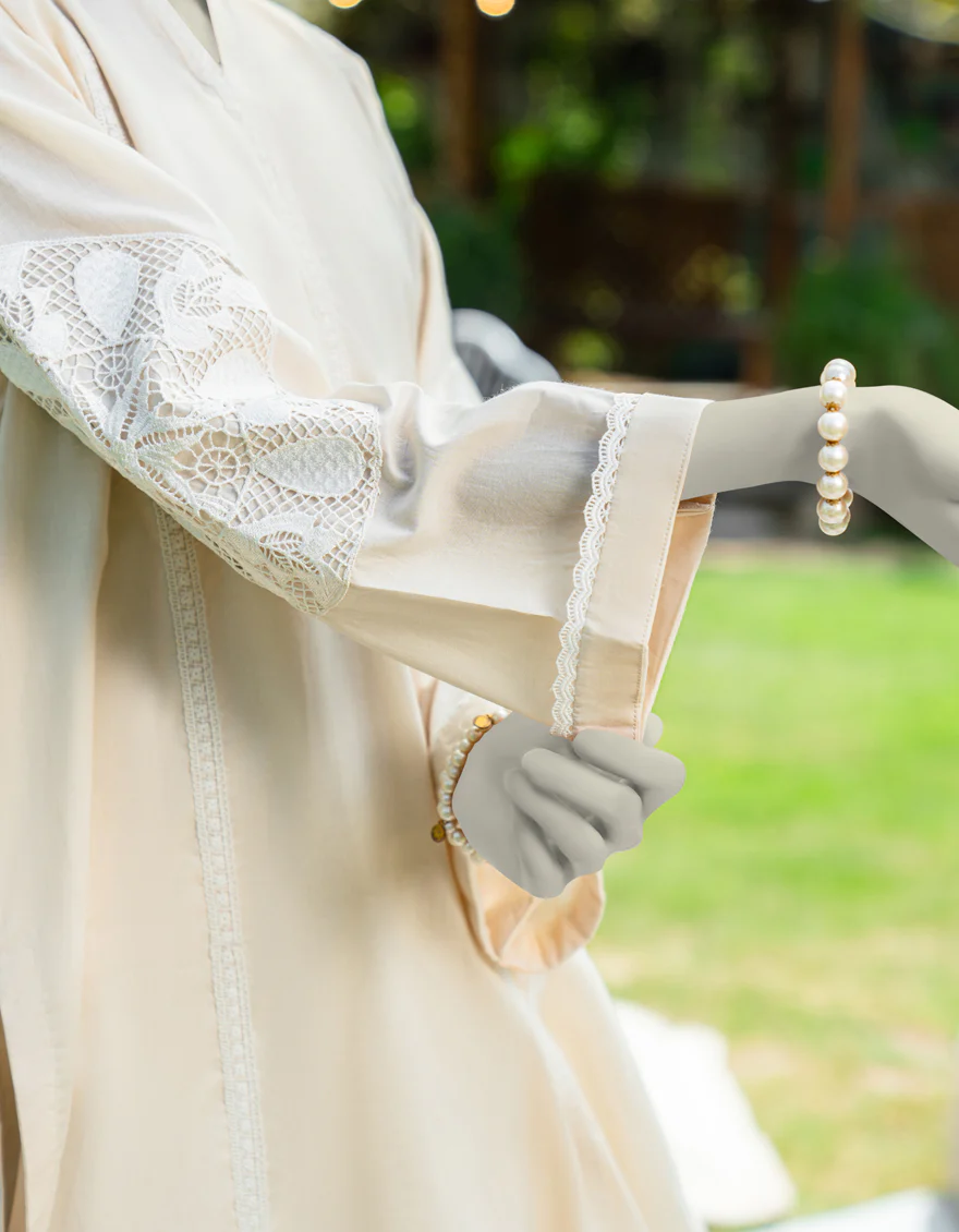 OFF WHITE LAWN KURTI | JJLK-S-JSS-25-438 FB - Image 3