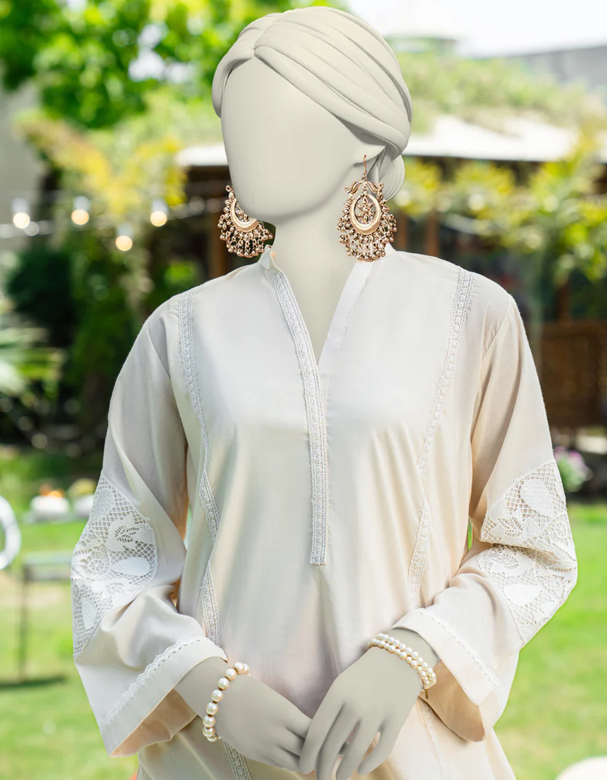 OFF WHITE LAWN KURTI | JJLK-S-JSS-25-438 FB - Image 4