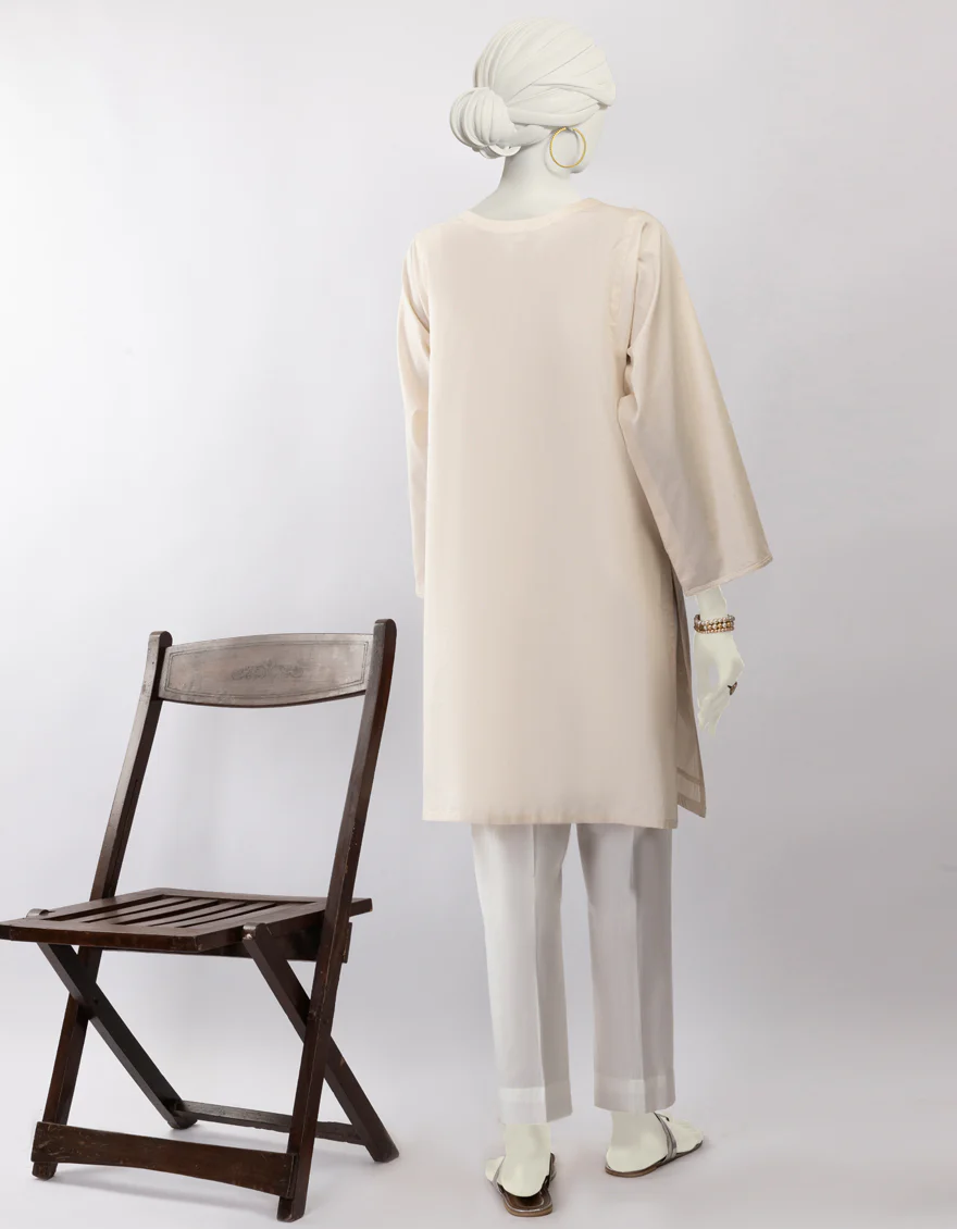 OFF WHITE LAWN KURTI | JJLK-S-JSS-25-441 FB - Image 2