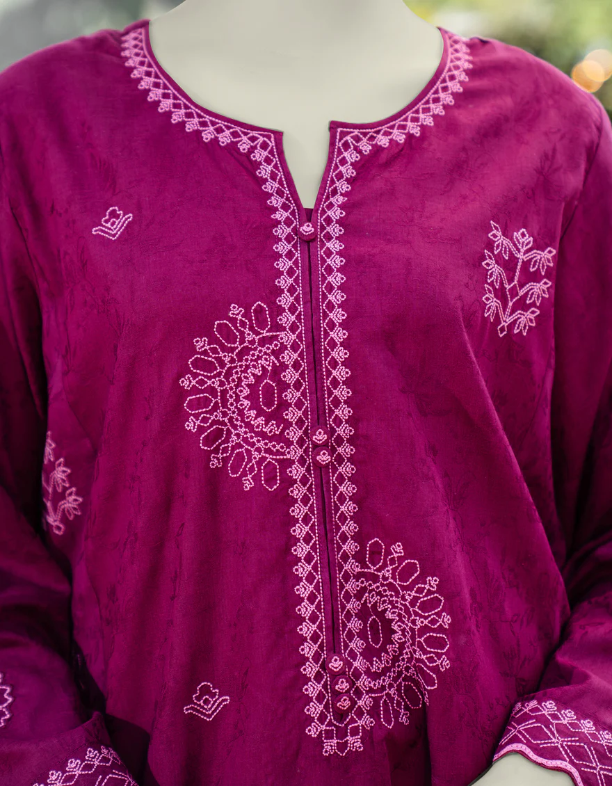 PURPLE DOBBY KURTI | JJLK-S-JSS-25-448 FB - Image 4
