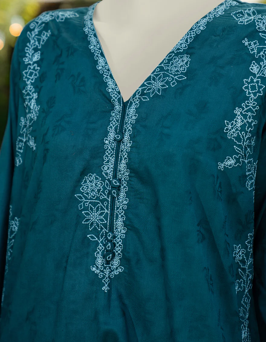 BLUE DOBBY KURTI | JJLK-S-JSS-25-449 FB - Image 4