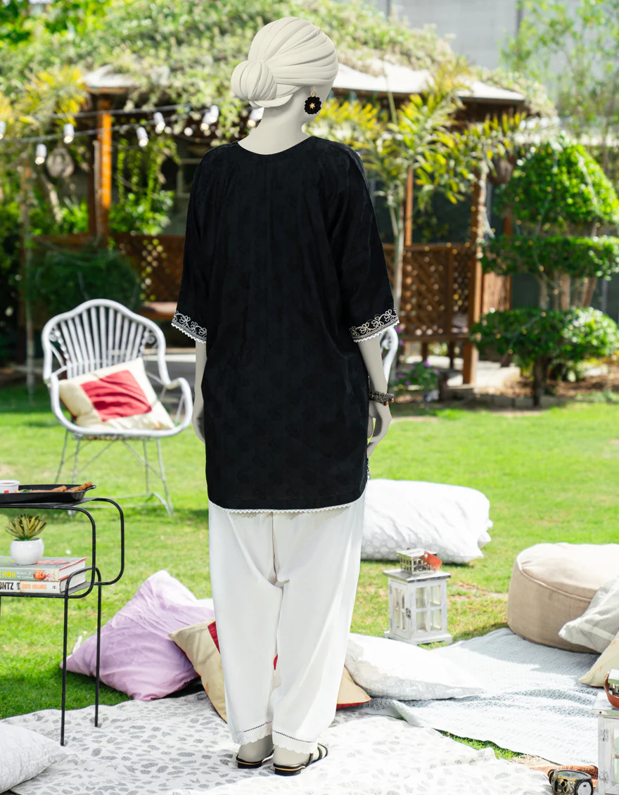 BLACK DOBBY KURTI | JJLK-S-JSS-25-450 FB - Image 2