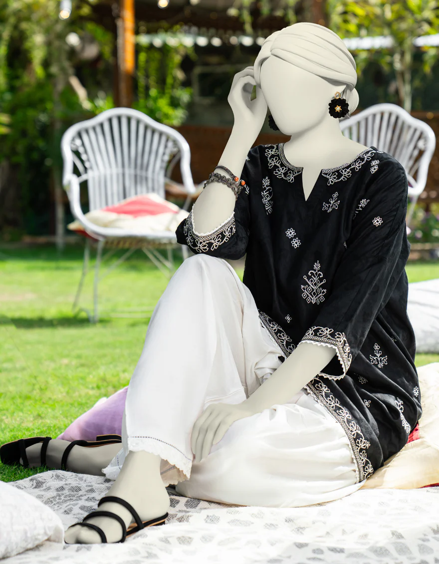 BLACK DOBBY KURTI | JJLK-S-JSS-25-450 FB - Image 3