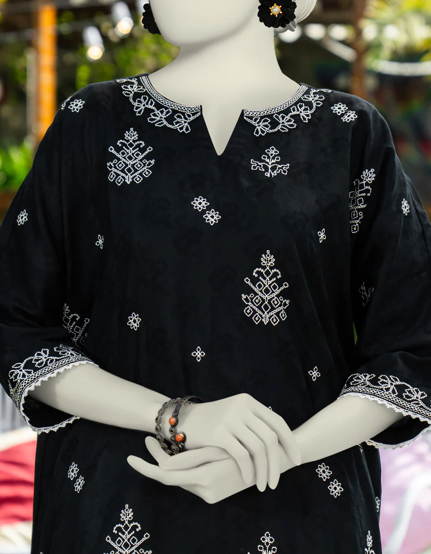 BLACK DOBBY KURTI | JJLK-S-JSS-25-450 FB - Image 4