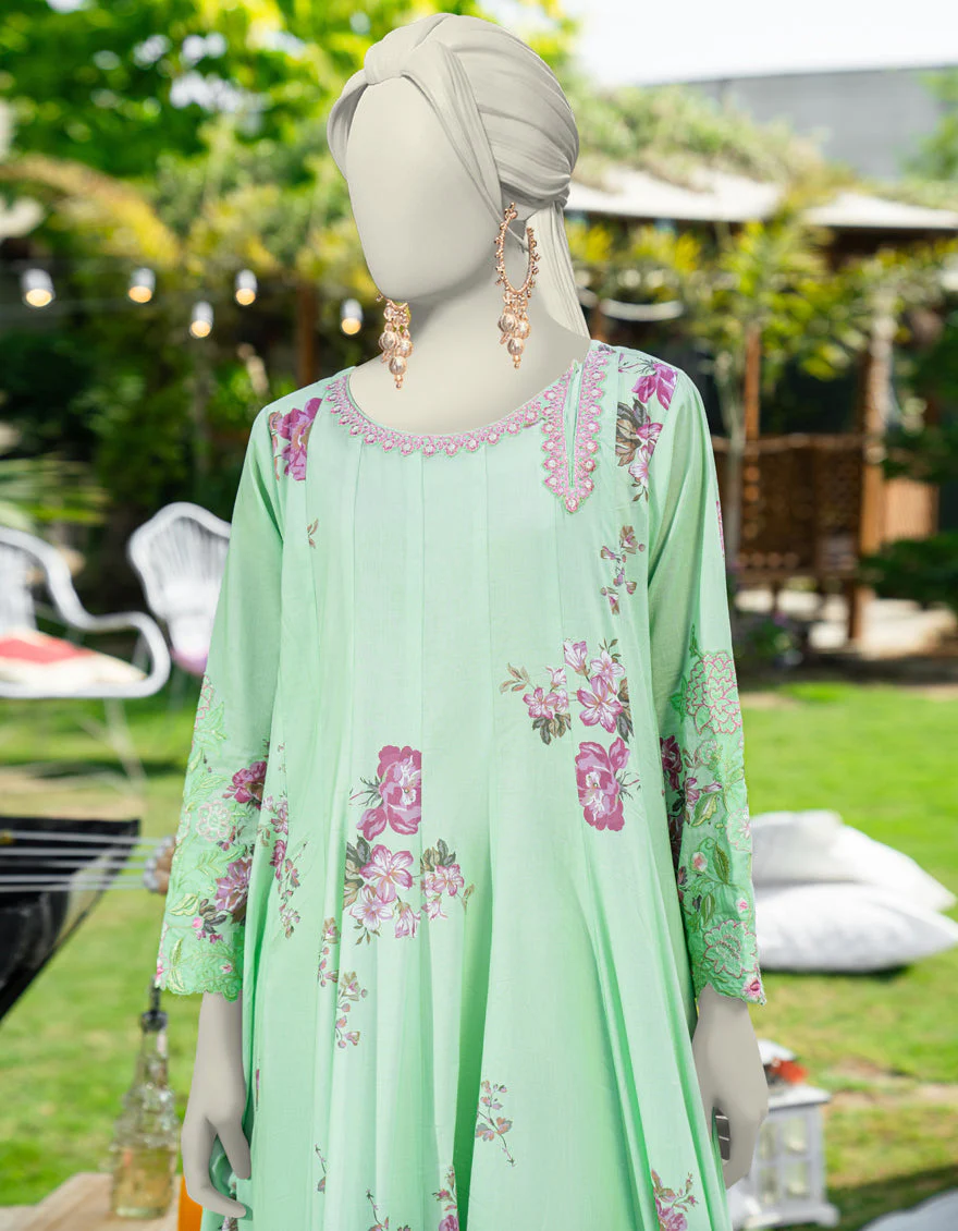 GREEN LAWN KURTI | JJLK-S-JSS-25-451 FB - Image 4