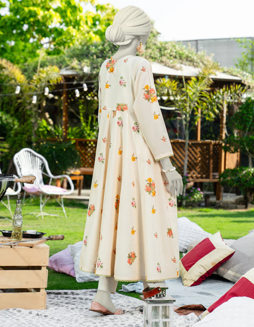 BEIGE LAWN KURTI | JJLK-S-JSS-25-452 FB - Image 2