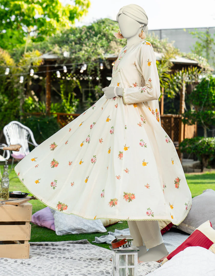 BEIGE LAWN KURTI | JJLK-S-JSS-25-452 FB - Image 4