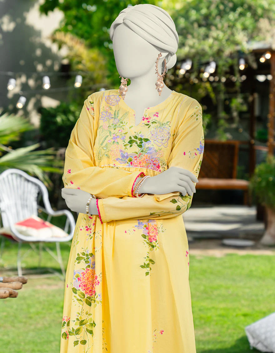 YELLOW LAWN KURTI | JJLK-S-JSS-25-453 FB - Image 3