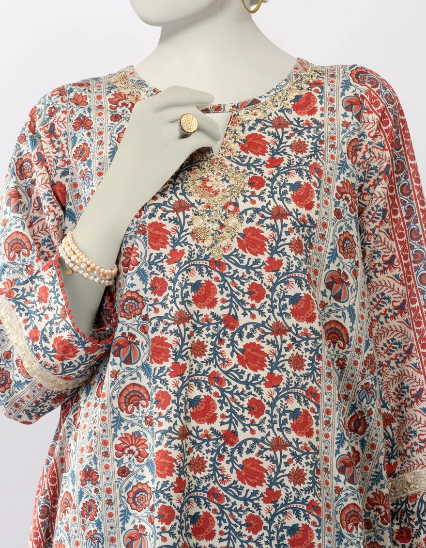 MULTICOLOR LAWN KURTI | JJLK-S-JSS-25-455-A - Image 3