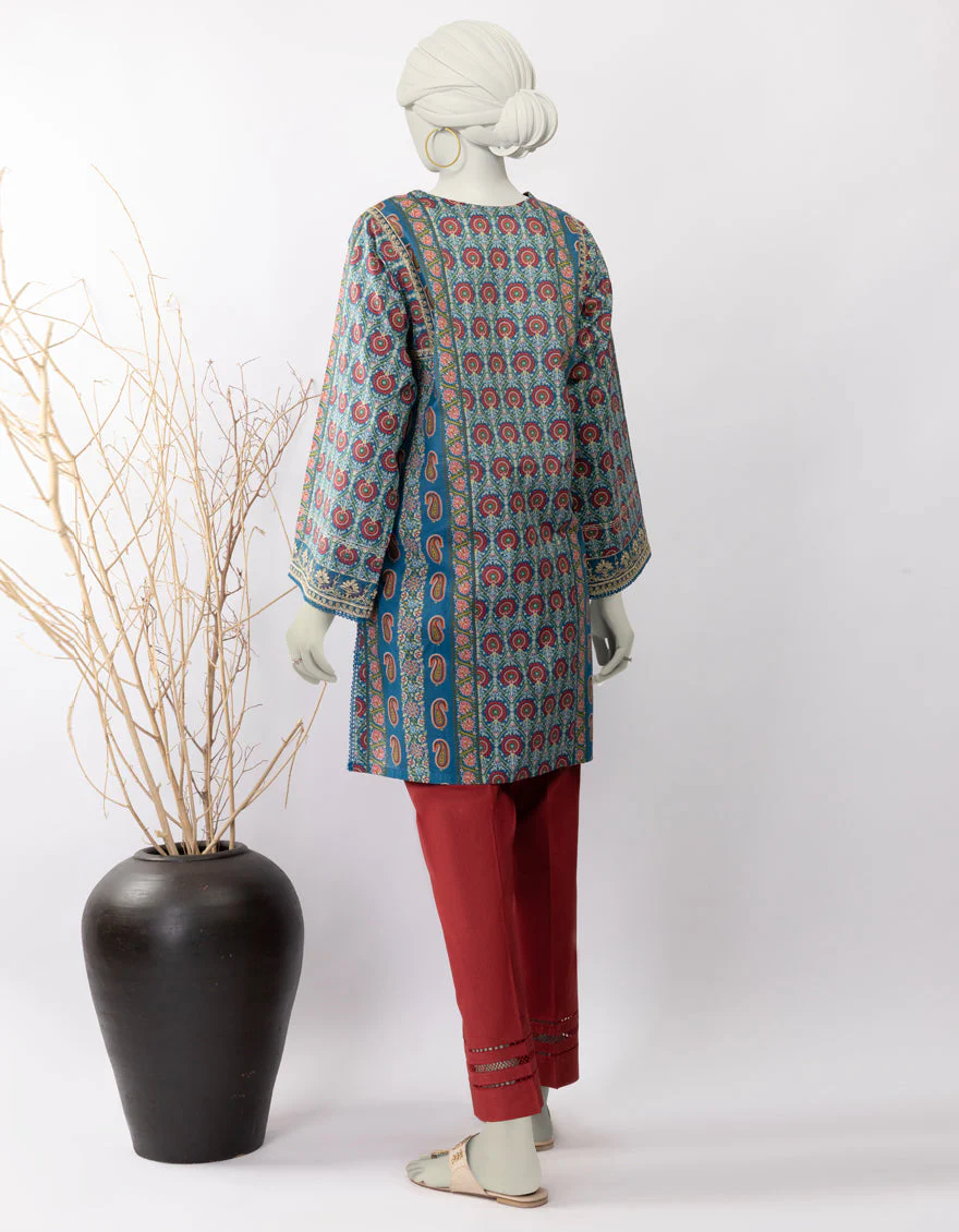 BLUE LAWN KURTI | JJLK-S-JSS-25-456-B - Image 2